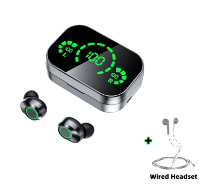YD03 Wireless Bluetooth-compatible Headset TWS Large Screen Smart Digital Display In Ear Breathing Light - Image 9